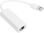 USB Network Card Adapter Laptop Cable Compatible from Gigabit Adapter for Computer -c Adaptor USB 2.0 Wired Ethernet Adpaters Laptop Accessory PVC White