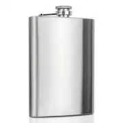 8oz Slim Flask Liquor Whiskey Booze Smuggle Discreet Hip Pocket Stainless Steel