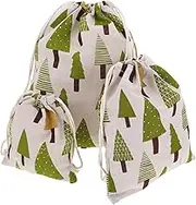 PLAFOPE 1Set Cotton Drawstring Storage Bags Elegant Organizers for Clothes Snacks More Versatile Small Pouches for Home Camping Parties Easy Access Protective Closure