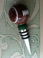 Lot Of 3 Top Shelf Touchdown Football Wine Bottle Stopper TS-2439D NIP