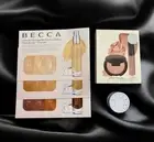 BECCA Glow On The Go ROSE GOLD kit + Hydra-Mist Powder + Foundation Samples NIB
