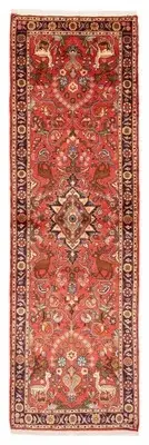 Vintage Hand-knotted Runner Rug 2'9" x 9'1" Traditional Wool Carpet