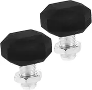 Quad Roller Skates Toe Stops 2pcs Rubber Brakes Easy Installation Versatile for Indoor/Outdoor Skating