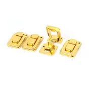 Toolbox Jewelry Box Toggle Latch Catch Hasp Lock Gold Tone 5pcs
