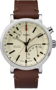 Timex iQ+ Move Metro 42mm Leather Strap Activity Tracker Smart Watch