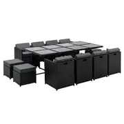 Gardeon Outdoor Dining Set 13 Piece Wicker Table C