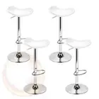 Artiss Set of 4 Swivel Bar Stools White