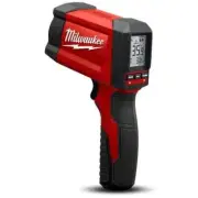 New Milwaukee Alkaline Laser Temperature Gun Handheld Digital Thermometer LCD 9V