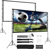 Generic Projector Screen with Stand Foldable Portable Movie Screen 150 inch 1...