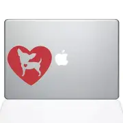The Decal Guru Heart Chihuahua MacBook Decal Vinyl Sticker - 13" MacBook Pro ...