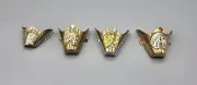 Boot Flat Tips Set RUSTIC VINTAGE HORSESHOE HORSE Southwestern (CHOOSE SIZE)
