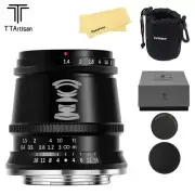 TTartisan 17mm F1.4 APS-C Lens For Fujifilm X-Mount X-A1 X-M1 X-H1 X-T1 X-T10