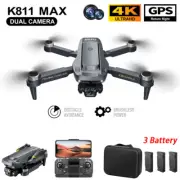 K811 MAX Drone GPS WIFI PFV Dual 4K HD Camera Obstacle Avoidance RC Quadcopter