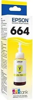 Epson T664 - EcoTank - Yellow Ink Bottle for EcoTank ET-16500, ET-2500, ET-2550, ET-2610, ET-2650, ET-3600, ET-4500, ET-4550, Single Pack, C13T664492