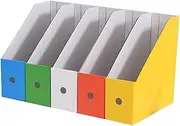 MAGICLULU 5 Color Desktop File Rack Office Document Organizer Bookcase Storage Rack File Holder Organise Your Desk Modern Design