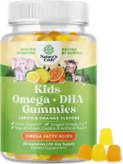 New DHA Omega 3 Gummies for Kids - Algae Omega 3 Fish Oil for Kids Gummy Vita...