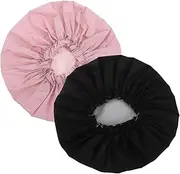 Ipetboom 2pcs Extra Large Shower Cap for Women Reusable Bathing Cap for Hair Lightweight and Breathable for Home Hotel and Salon Use