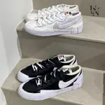 特價 SACAI X NIKE BLAZER LOW 漆皮 黑白 解構 DM6443-001 DM6443-100