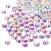 2880Pcs Hotfix Rhinestones Flatback Crystal Glass Gems SS10 2.9mm,Transparent AB