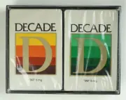 Two SEALED Decks of DECADE CIGARETTES Stardust Plastic Coated Playing Cards NEW