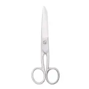 Silver Scissors Tailor Fabric Sewing Paper Cutting Shears Stainless Steel Cut...