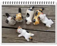 在飛比找Yahoo!奇摩拍賣優惠-Boo zakka 精品雜貨 陶瓷 手繪貓咪 筷子架 餐廳 