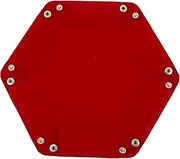 DRESSOOS Material Dice Storage Box Foldable Desktop Tray Hexagon Shape for Mobiles Jewelry Keys