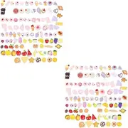 Operitacx Sets Unique DIY Sticking Material Resin Food Props No Odor Sturdy for Micro Landscape and Phone Case Decor Women and Girls Pcs
