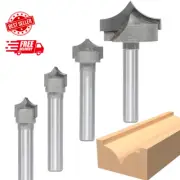 4Pcs Point Cutting Roundover Router Bit Set,1/4" Shank,Cutting Dia. 3/8“,3/8",1/