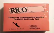 RICO BARITONE SAX REEDS, SEALED BOX OF 25, #2