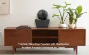 Tabletop Fountain with Light Battery/USB Operated Mini Indoor Water jeMCR