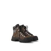 New Ruby Flat Ranger Louis Vuitton Monogram Ankle Boots EU 37 US 7 1AALYE