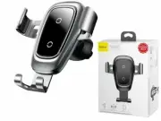 Car Holder Wireless Charging Baseus in Auto Metal Gravity WXY-B0S Silver