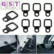8Pcs Black Heavy Duty Fixing Point Anchor Eye Tie Down Lashing Loop D-Ring Hook