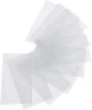 10pcs Adhesive Soft Plastic Label Library Card Pockets Label Holder Adhesive Label Pockets Warehouse Label Pockets Card Holder Transparent Card Pockets Adhesive Card Pockets PVC