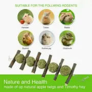 Pet Teeth Grinding Toys Hamster Rabbit Tree Branch Grass Ball Hanging Cage Tools