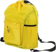 Generic High Capacity Drawstring Backpack Men's Women's Oxford Fabric Sports Sling Bag Beach and Travel Essential