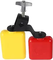 Yardwe School Band Kit Bell High Low Tones Plastic Jam Block Drum Bell for Music Lessons