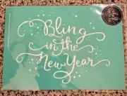 Chalk Couture Transfer Size A | BLING IN THE NEW YEAR | 5X7 NEW stencil