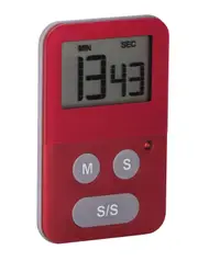 Digital Kitchen Timer With Light Red