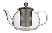 Leaf & Bean Camellia Glass Teapot with Infuser Loose Leaf Tea Maker 4 Cup/800mL