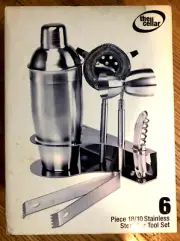 The Cellar 6 Piece Bar Tool Set Bartender Kit