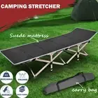 Camping Portable Stretcher Single Foldable Folding Bed Mattress Recliner Mat GM