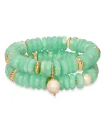 Ettika Saint Tropez Beaded Stretch Bracelets, Set of 2