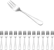 Berglander Dessert Forks Set of 12, Small Stainless Steel Cake Fork, Tea Forks, Cocktail Forks, Appetizer Forks, Fruit Salad Forks，Dishwasher Safe