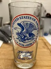 Vintage Bicentennial Pepsi Glass. “200 Years Of People Feeling Free”