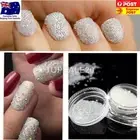 Women White AB Multi Glass Micro Beads No Hole Nail Art Caviar Microbeads