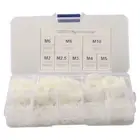 Assorted White Nylon Washers Pack of 520 with Eight Useful Size Choices