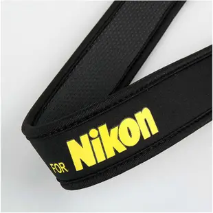 減壓背帶 黑底黃字版 For Nikon 相機背帶 (3.6折)