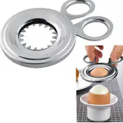 Egg Cutter Stainless Steel Boiled Egg Shell Topper Egg Opener Kitchen Gadget Egg Tool Hfmqv One Size